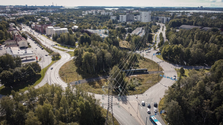 Ilmakuva Haagan ympyrästä.