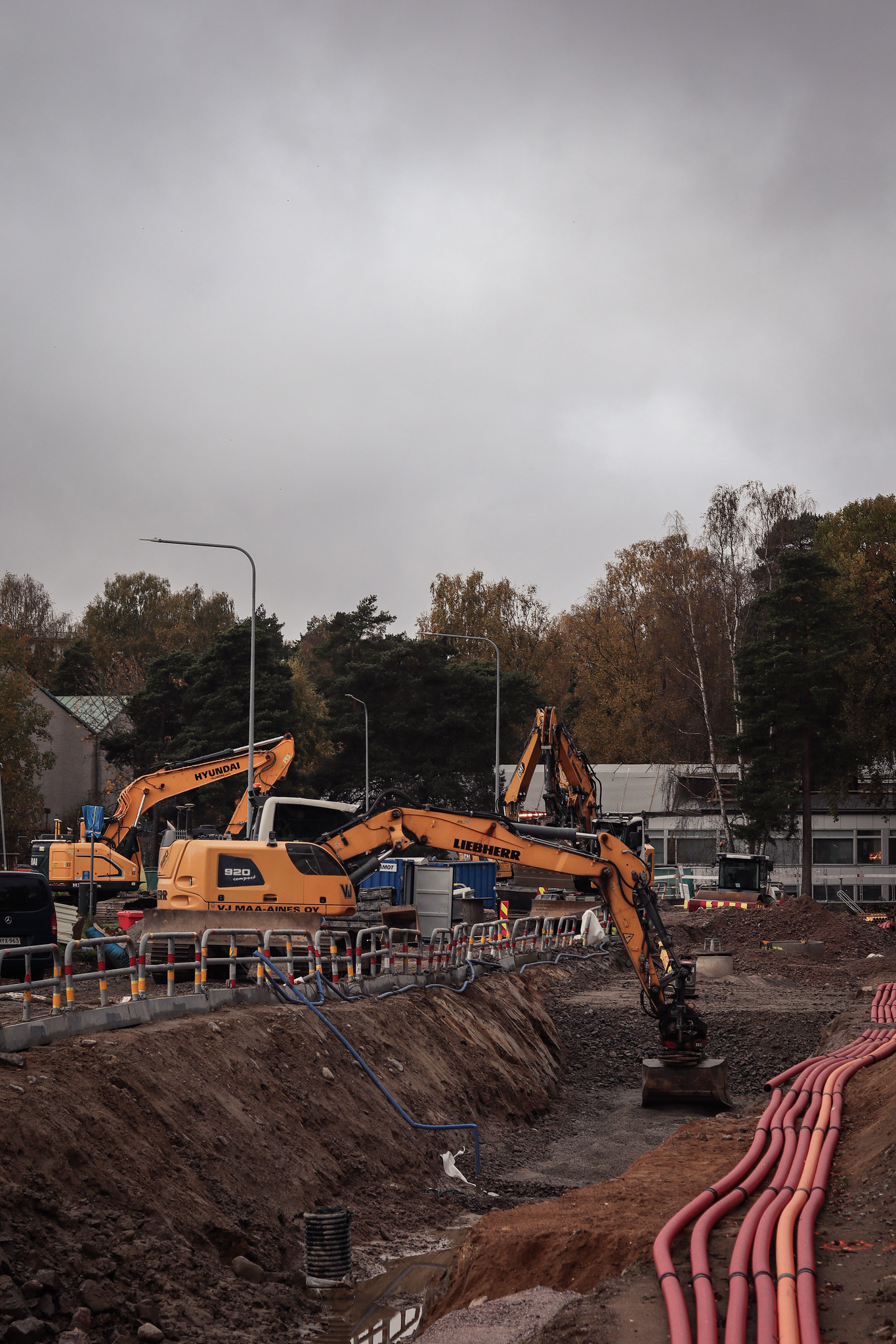 Vesihuoltotöitä Naantalintien itäpäädyssä viikoilla 44-45