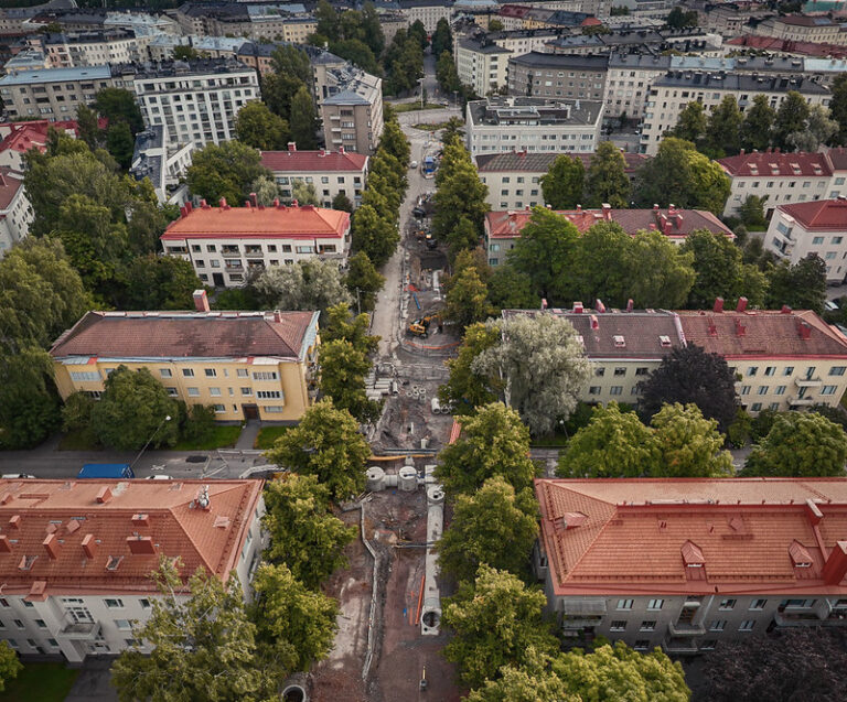 Ilmakuva. Linnankoskenkatu
