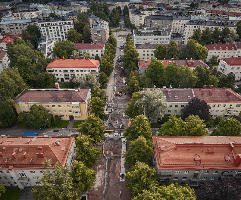 Ilmakuva. Linnankoskenkatu